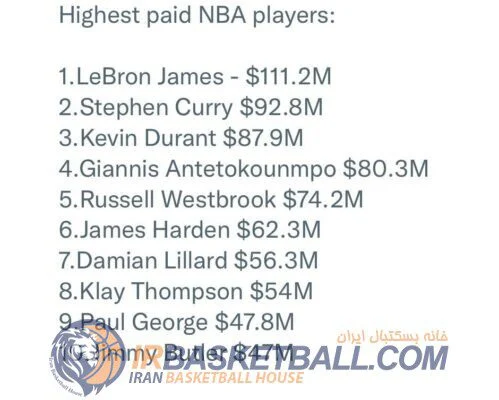 پولدارهاى NBA را بشناسید