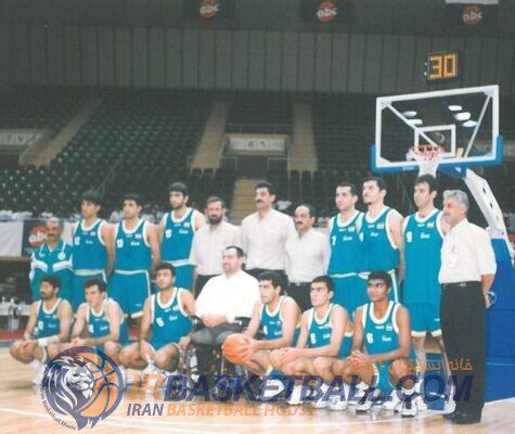 عکسی از تیم ملی بسکتبال در سال 1997