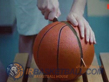 یک قاچ هندوانه در سرمای بسکتبال